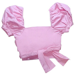 ZARA Puffer Sleeve Barbie Top